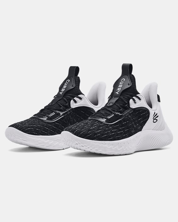 Unisex Curry Flow 9 Team Basketball Shoes, White, pdpMainDesktop image number 3